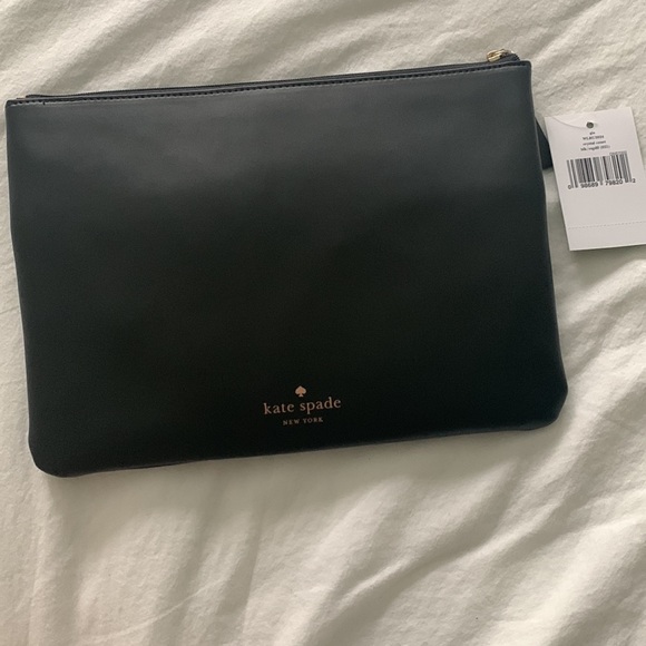 Black Pleather Kate Spade Mini Bag NWT - Picture 3 of 3